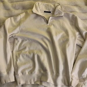 Brandy Melville Cream Half-zip 🎀